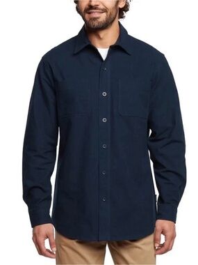 Woolrich Navy Blue Casual Button-Down Shirt